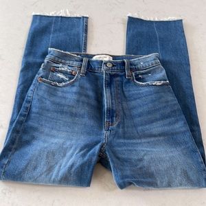 Abercrombie AF Ankle Straight Ultra High Rise